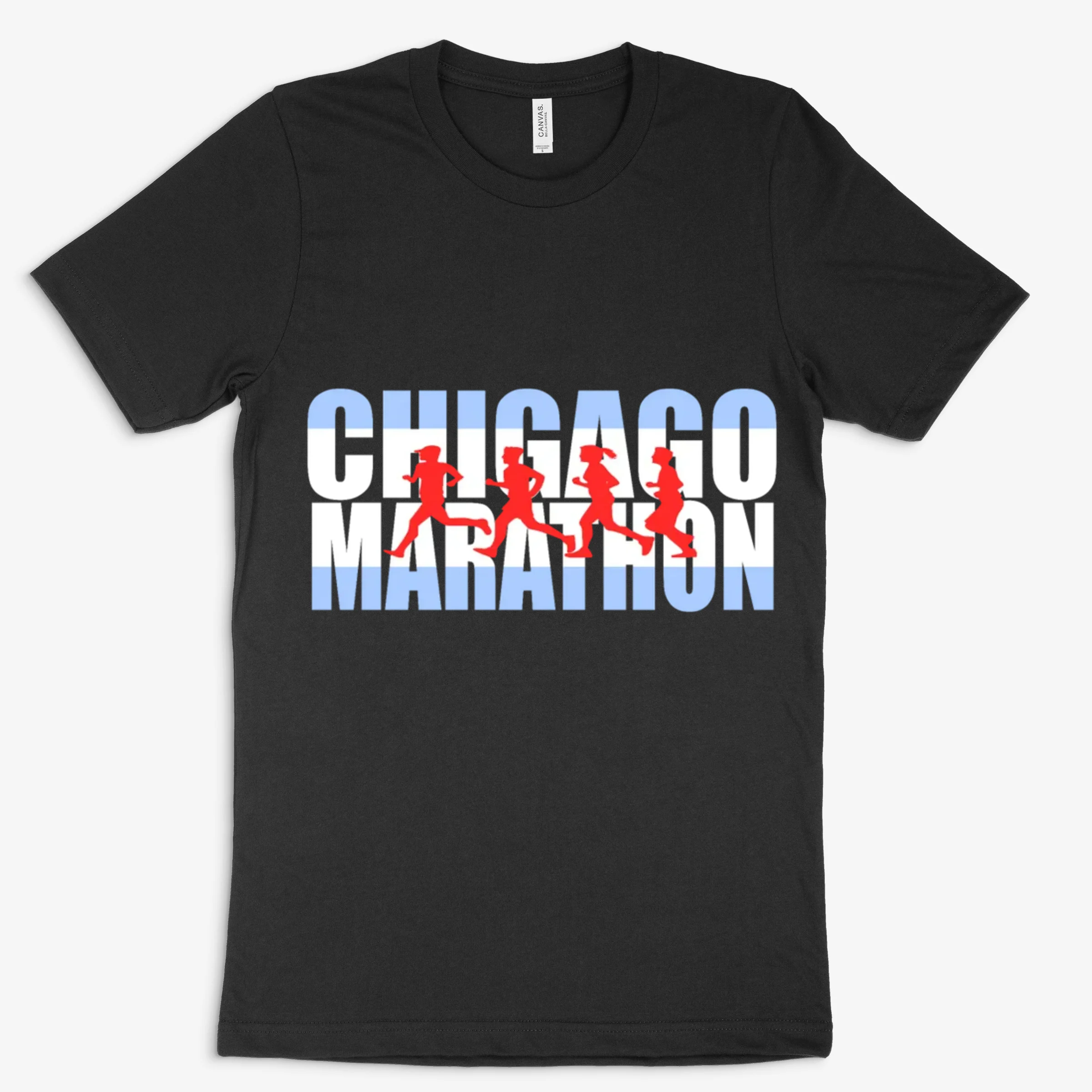 262 Mile Marathon Runner Chicago Flag