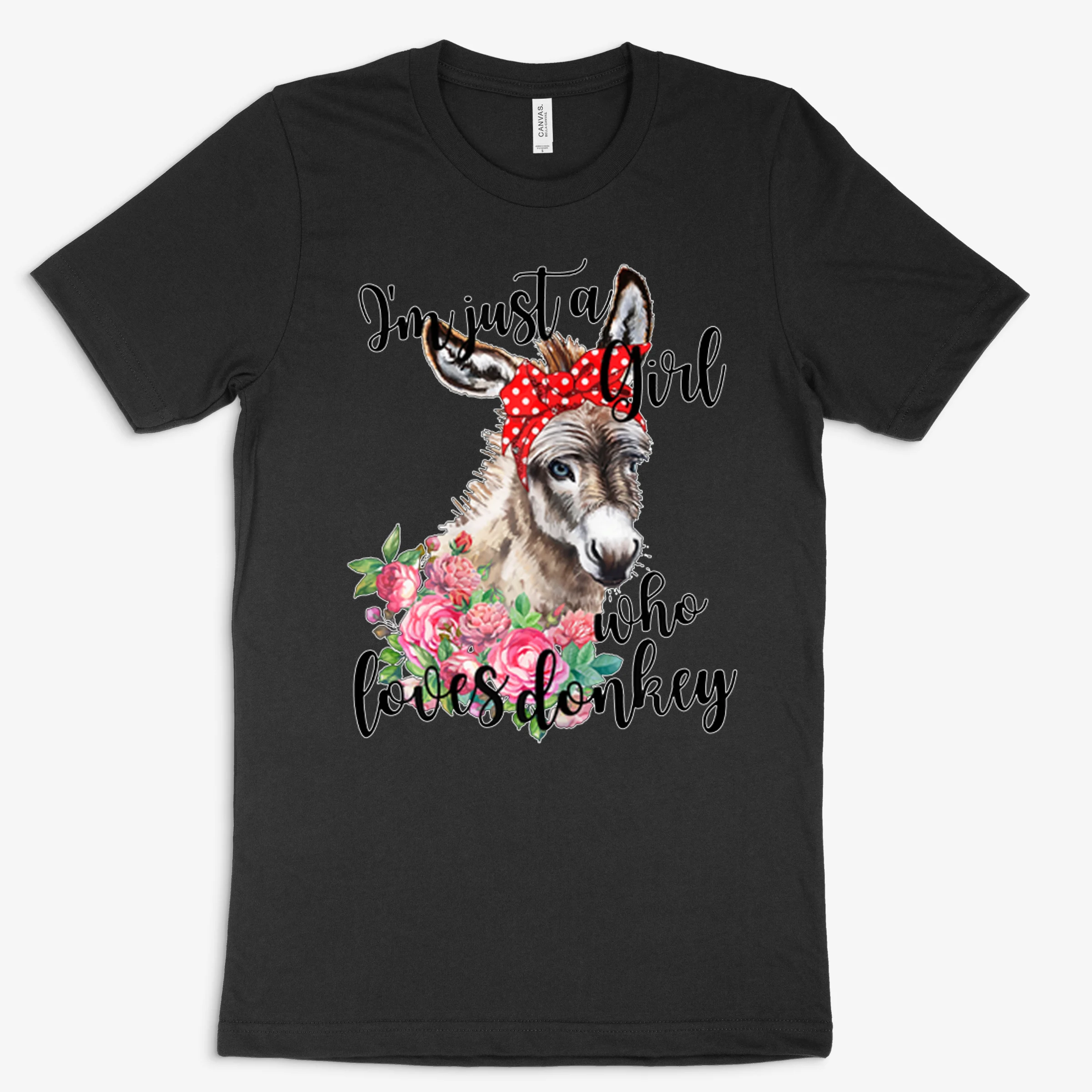Im Just A Girl Who Loves Donkey Lover Farmer