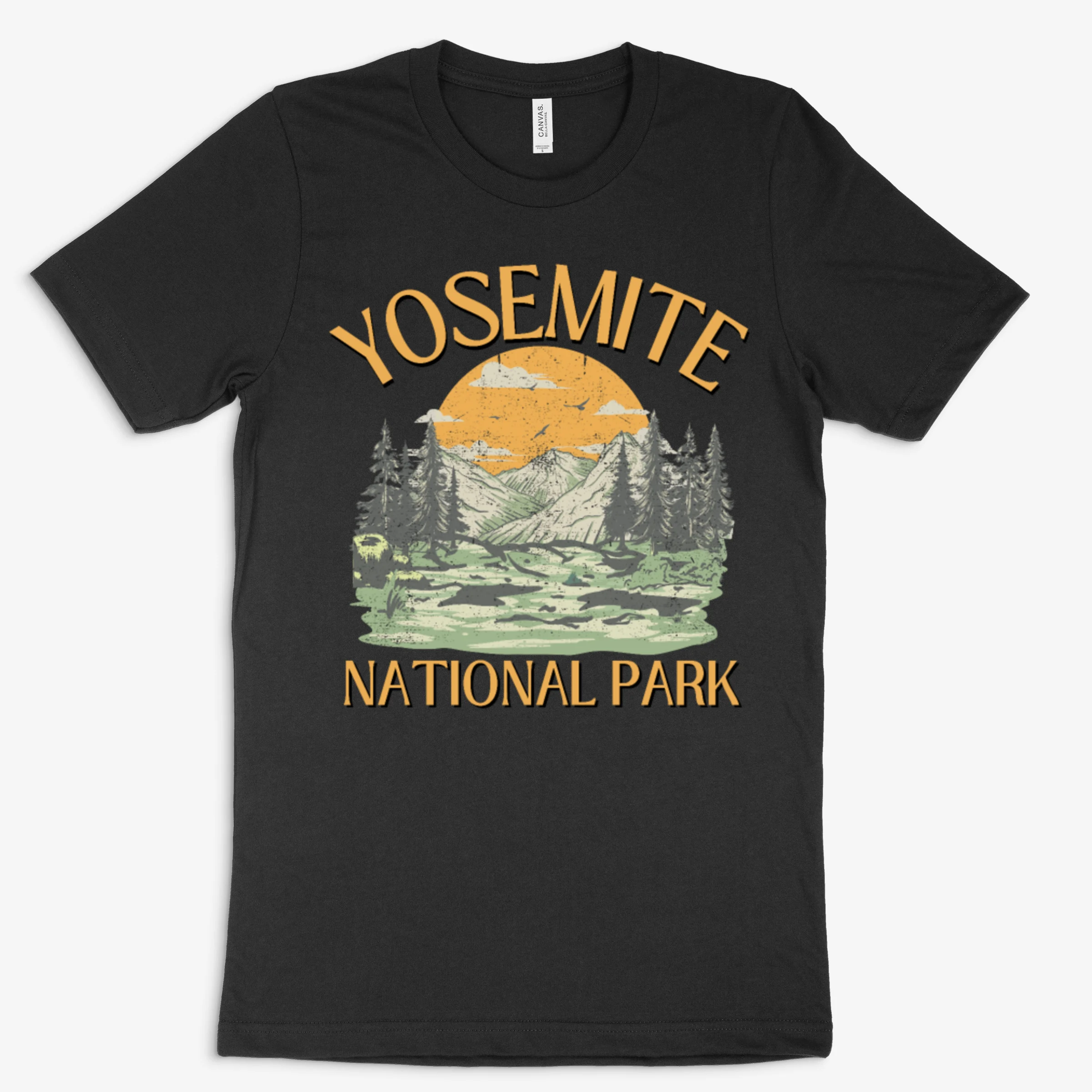Vintage Yosemite Retro National Park California