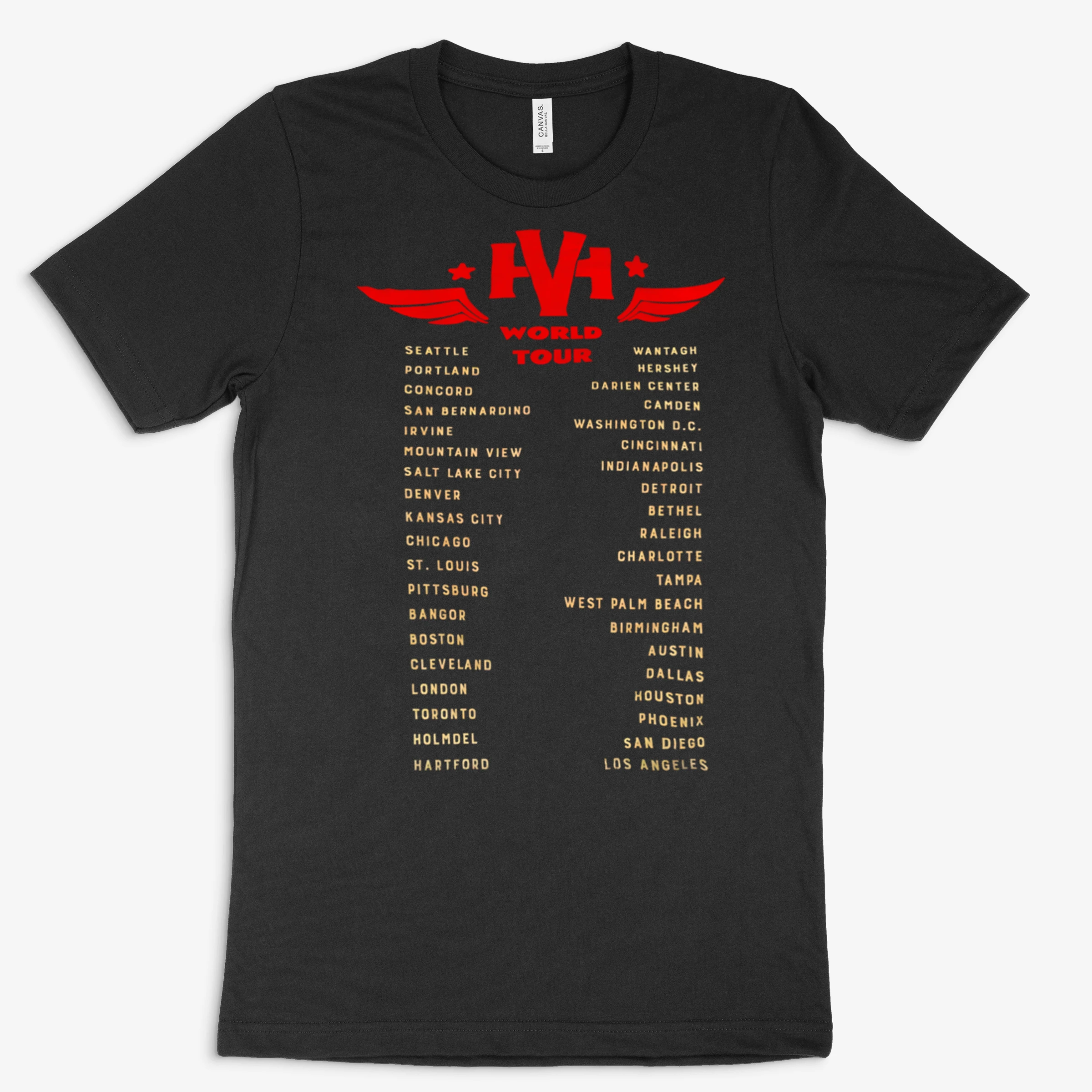 2 Side Limited Edition Van Halen World Tour 1972