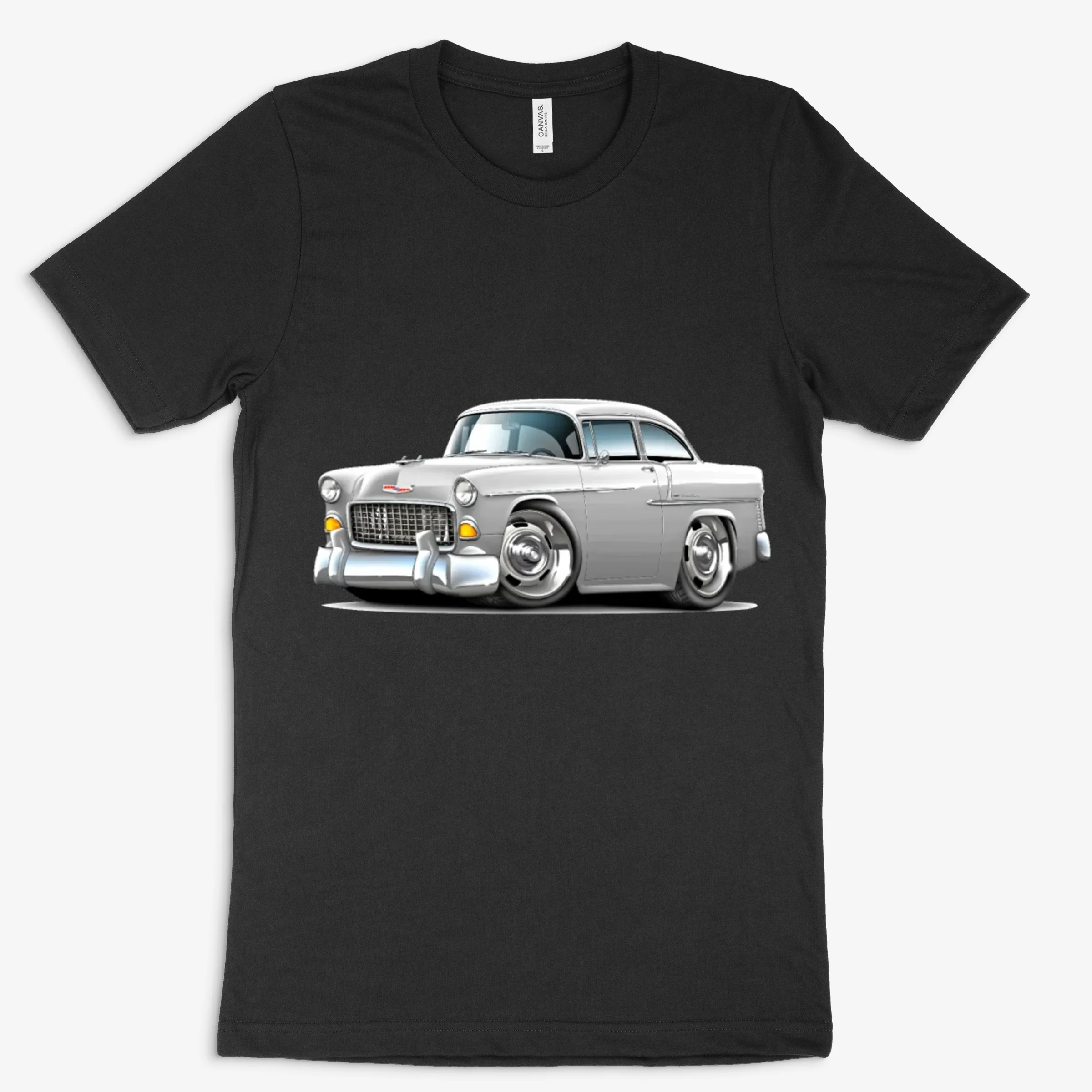 1955 Chevy Belair White Car