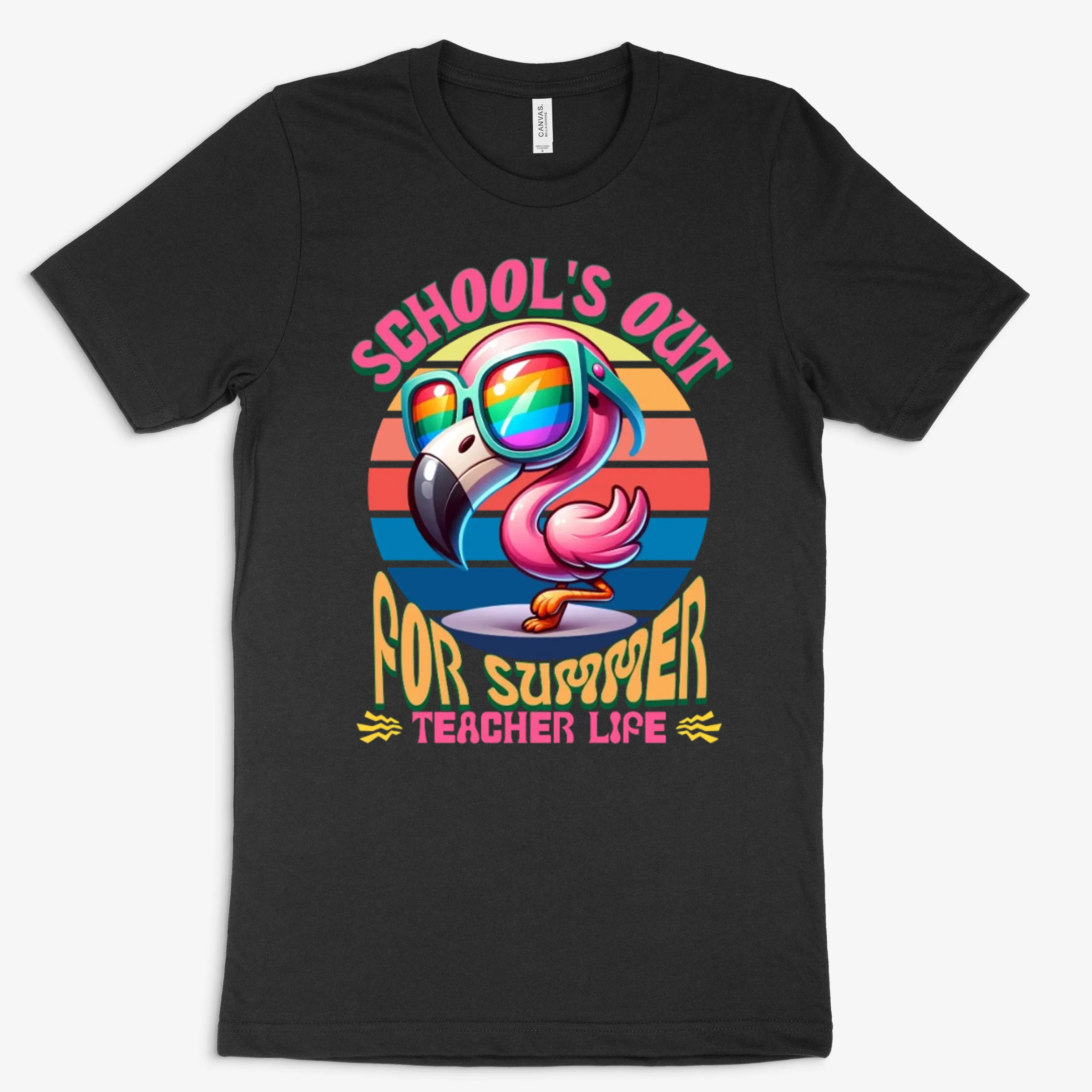 Schools Out For Summer Teacher Life Flamingo Vibe