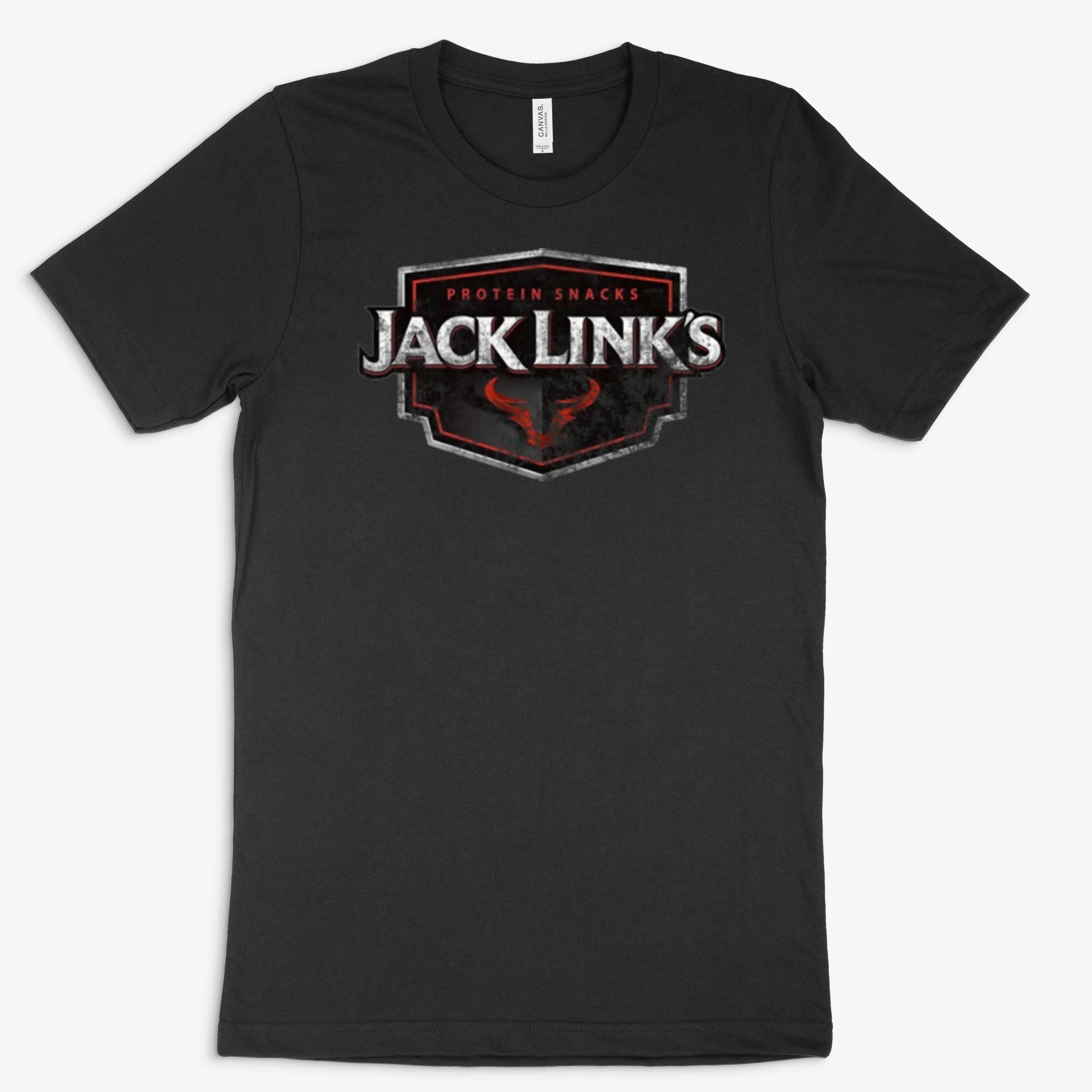 Jack Links Logo Protein Snacks Beff Jerky Food Foodie Worn T Shir