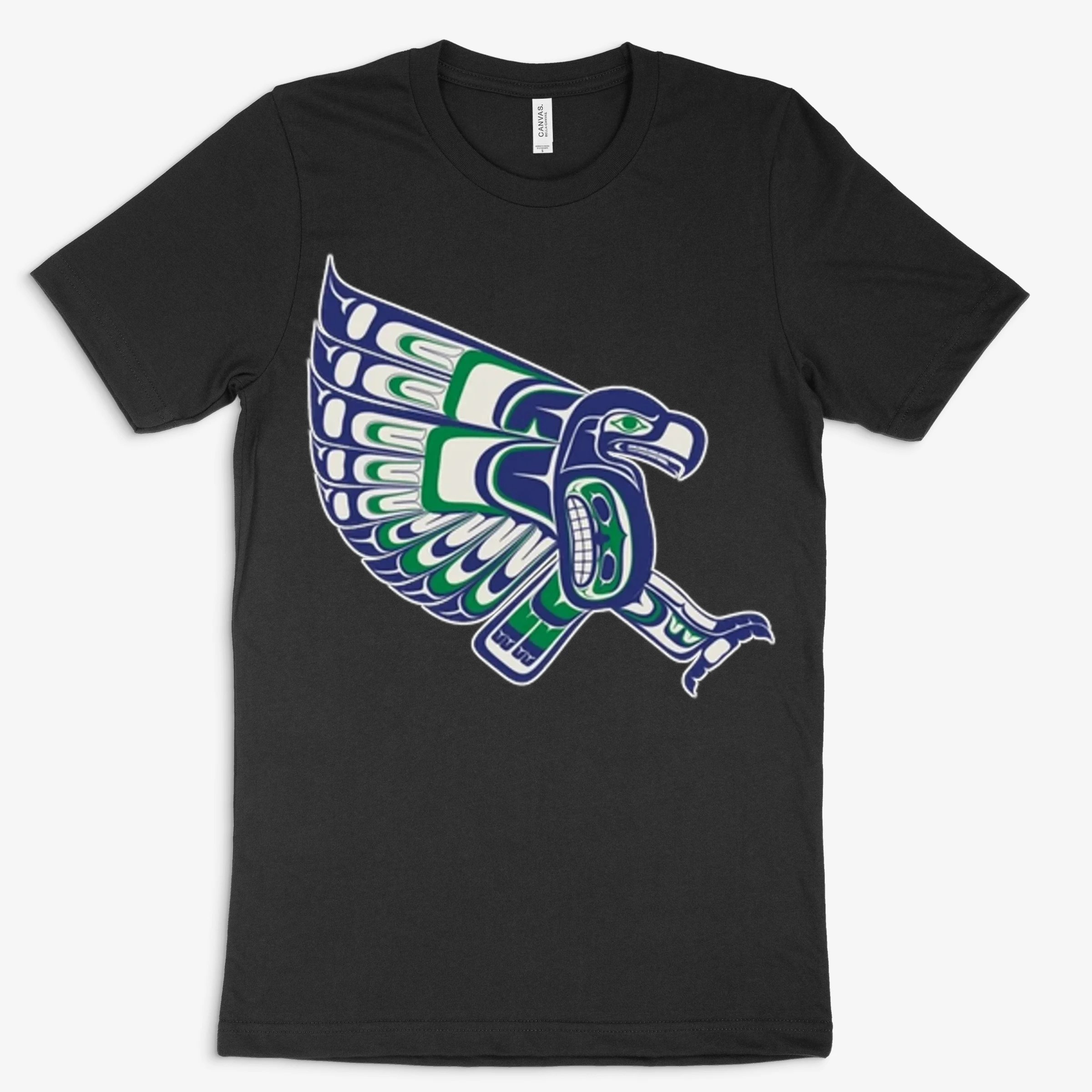 Seattle Seahawks Hawk Attacking Best Nfl Native American Haida Art Ultimate Seahawks Fan