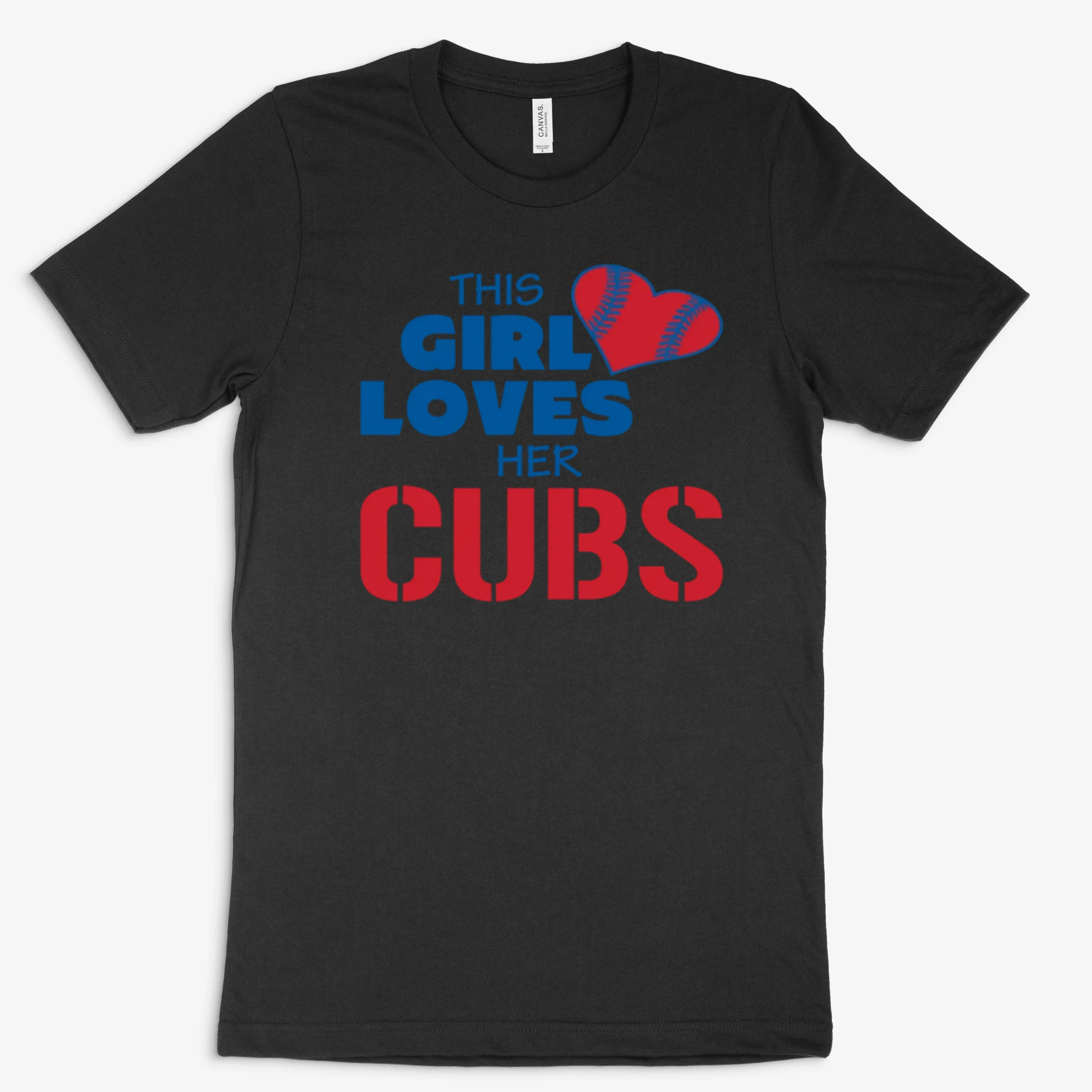 This Girl Loves Her Cubs Baseball Chicago Cubs Team Colors Ladies