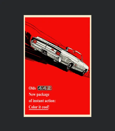 1965 Oldsmobile 442 Vintage Ad Reproduction
