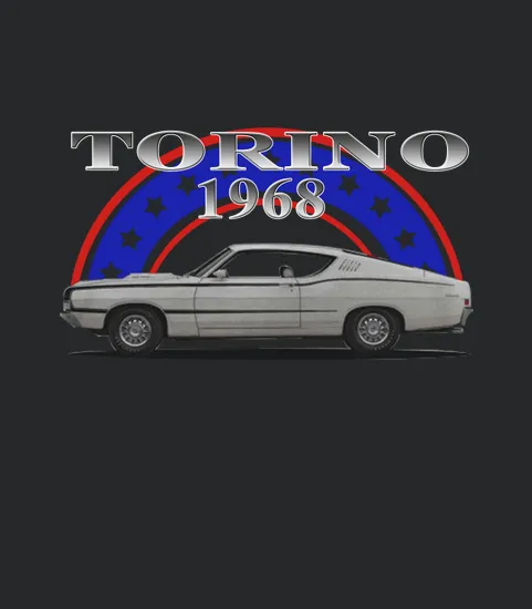 1968 Ford Torino Fastback Side White