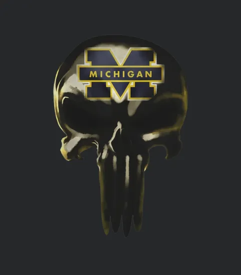 Michigan Wolverines Skull