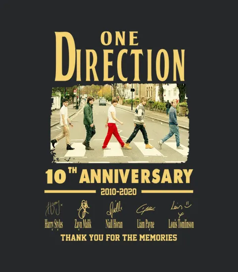 One Direction 10th Anniversary 2010 2020 Thank You For The Memories Signatures