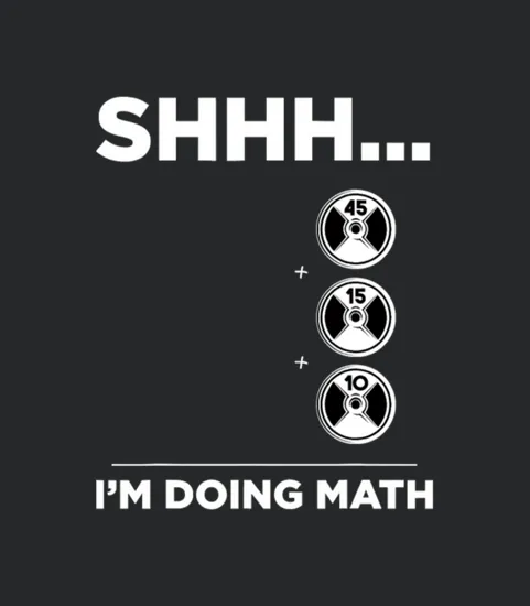 Shhh I Am Doing Math Gym Fitness Math Funny Weightlifting 