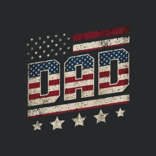 Vintage Dad Usa American Daddy Fathers Day