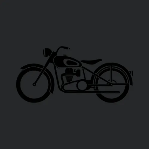 Vintage Motorcycle Old School Rider