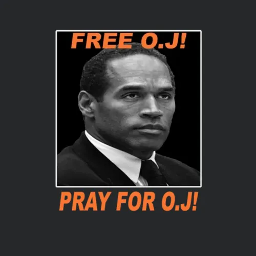 Free Oj Pray For Oj Retro 90s Vintage Design Controversial