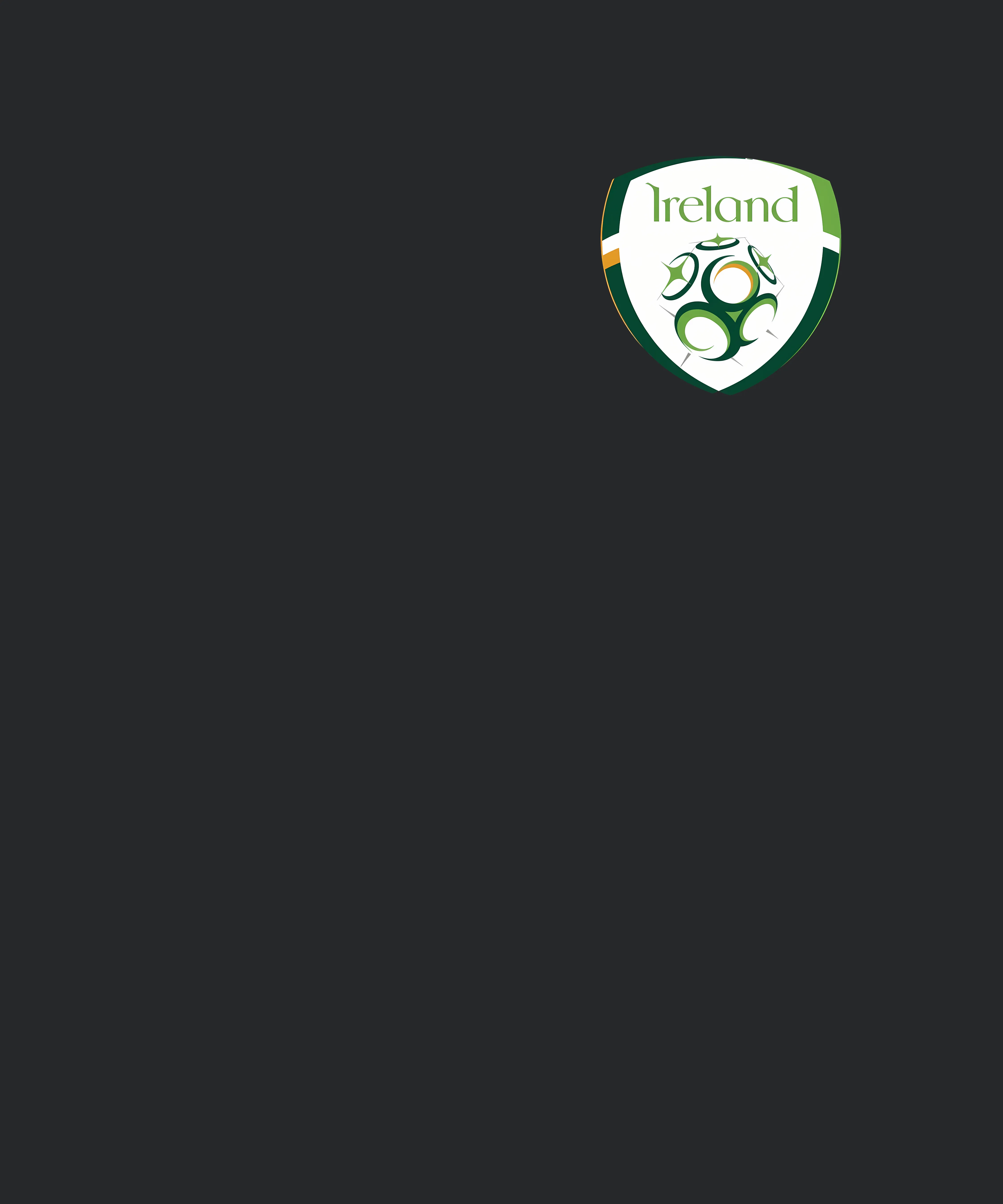 Ireland Soccer Football Team Euro Crest Logo Supporter Fan