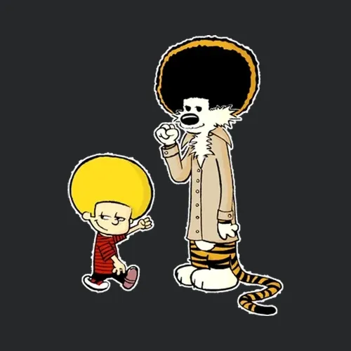 New Afro Calvin And Hobbes