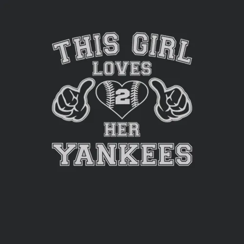This Girl Loves Her New York Yankees Heart Baseball Ladies