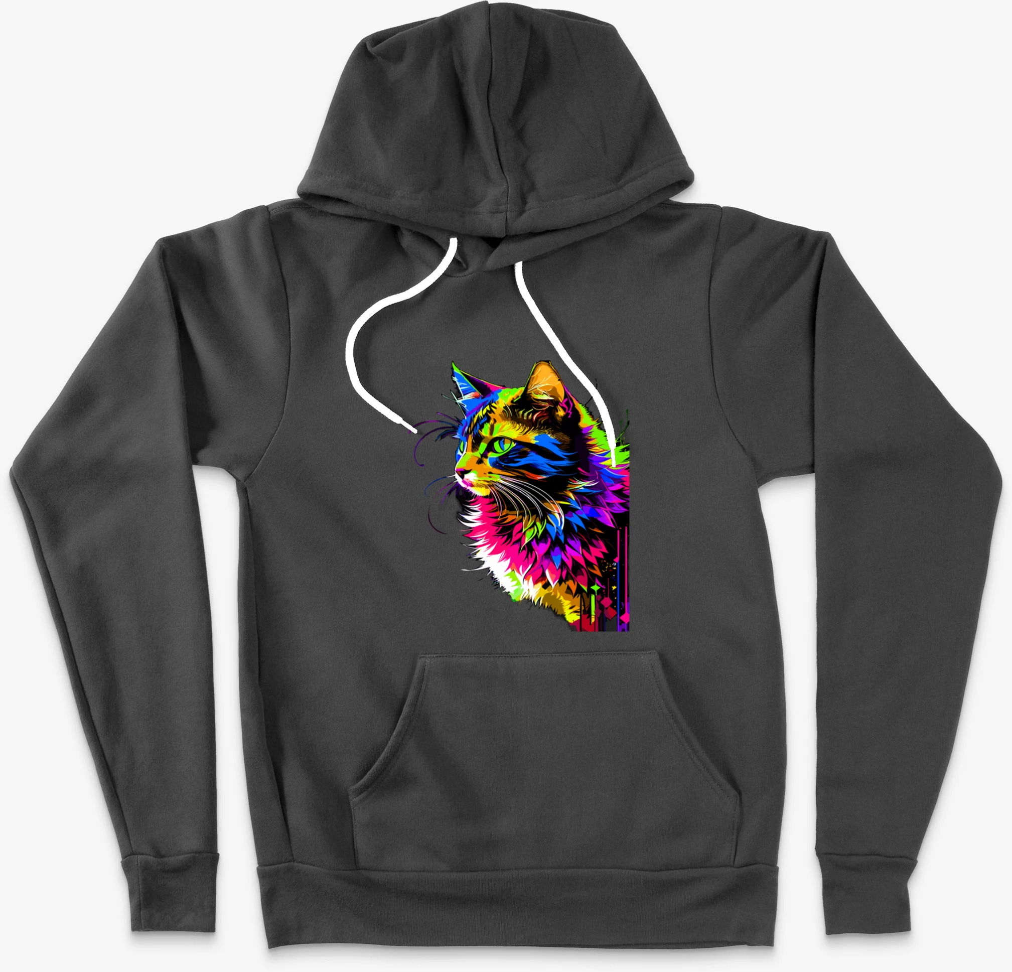 Rainbow Cat Realistic Watercolor Cute Cat Paint