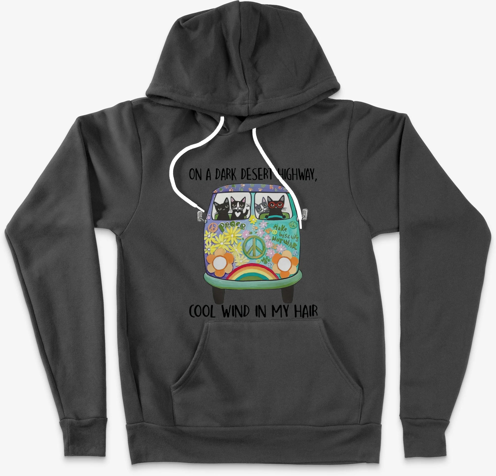 Cats Hippie On A Dark Desert Highway Cool Wind In My Hair