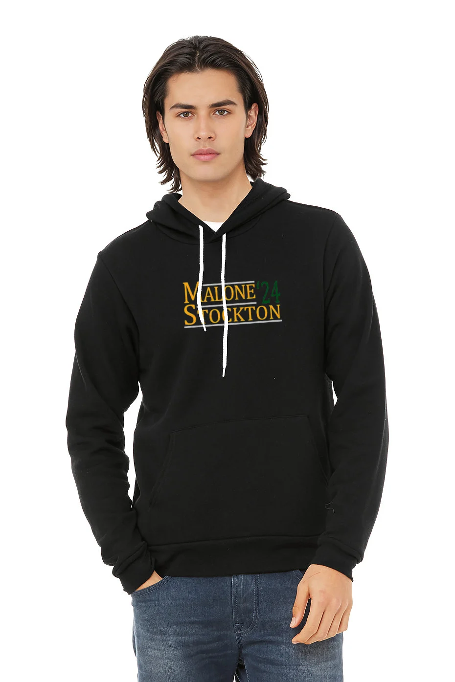 Karl Malone John Stockton For President And03924 Utah Basketball Fan T