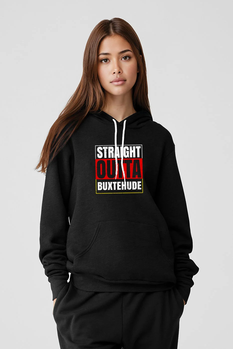 Straight Outta Buxtehude German City Germany Grunge Parody