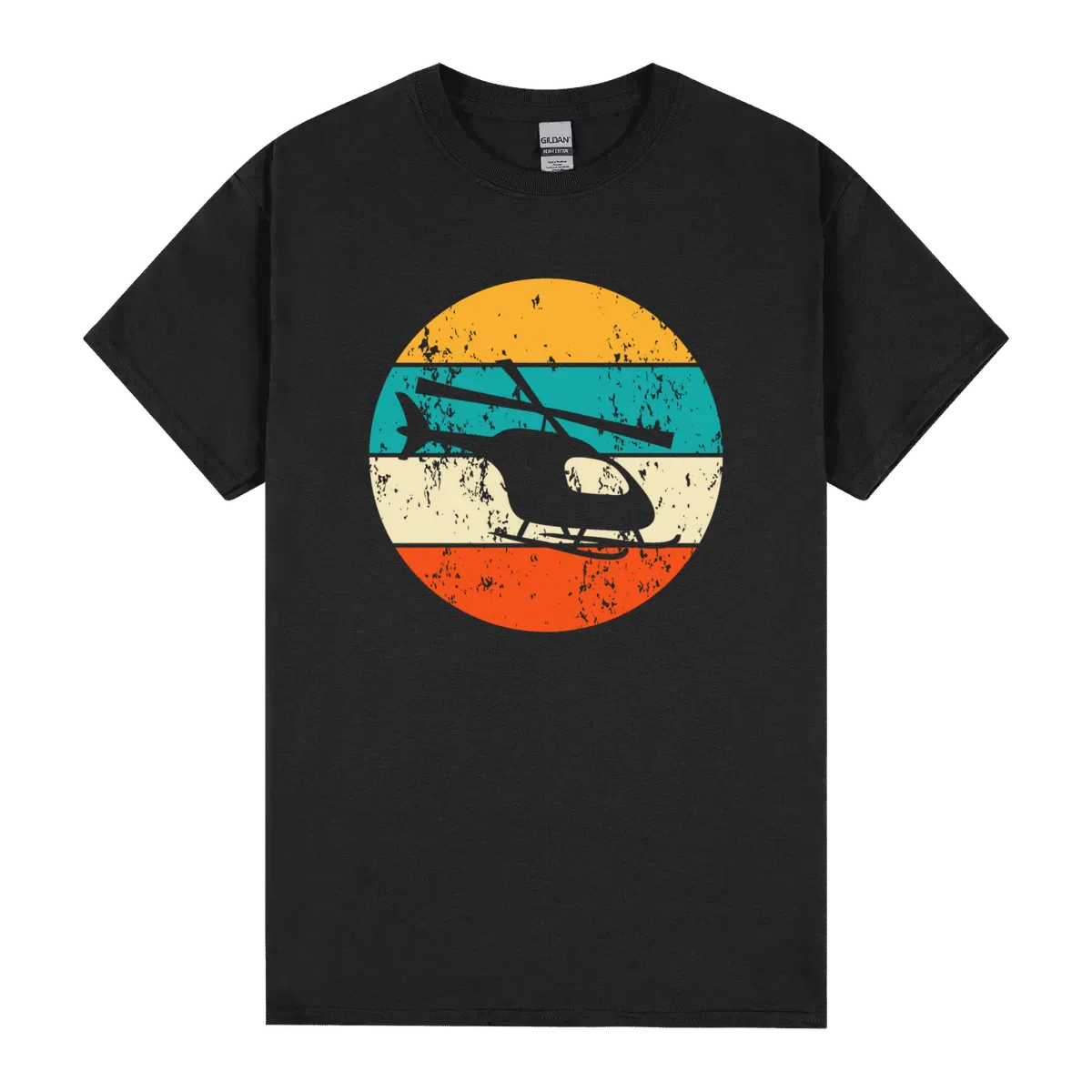 Vintage Retro Helicopter Pilot Aviation