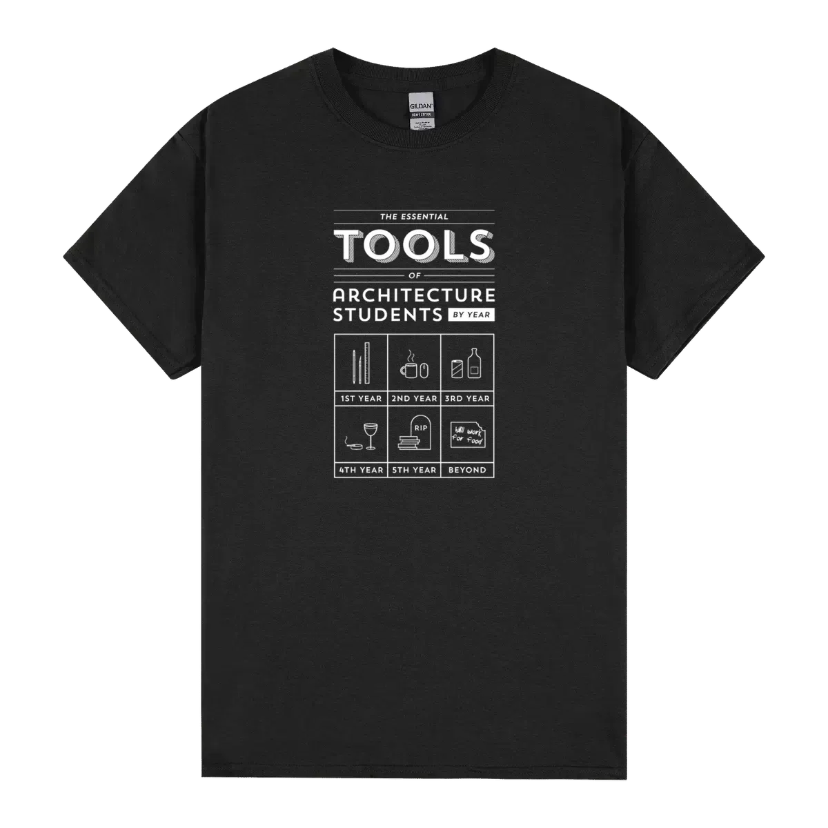 Architecture Students Their Essential Tools Tee
