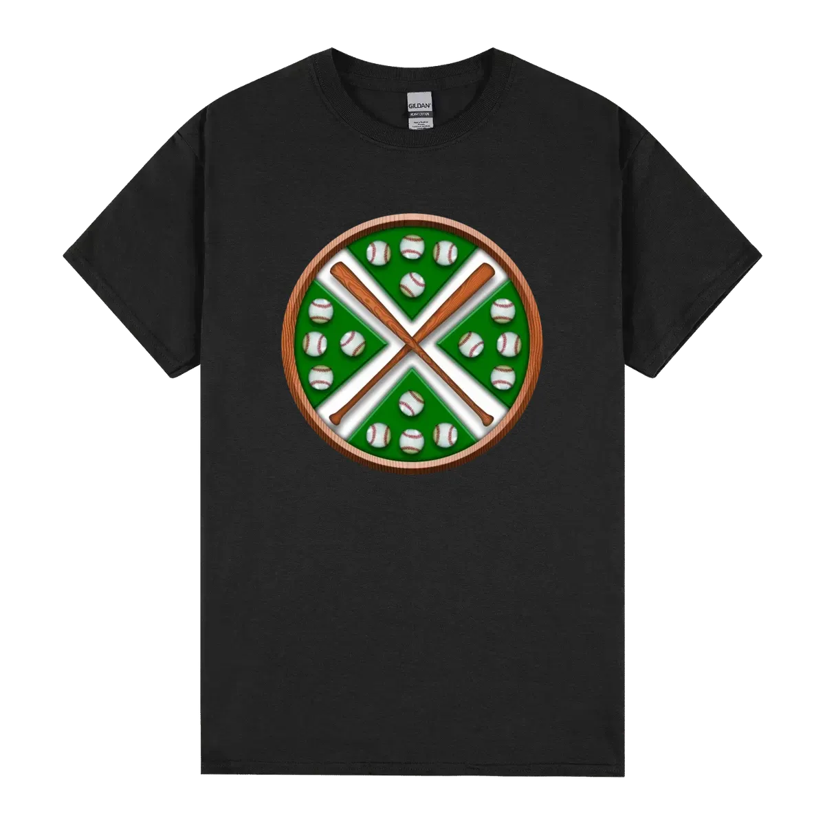 Crossing Baseball Bats Design