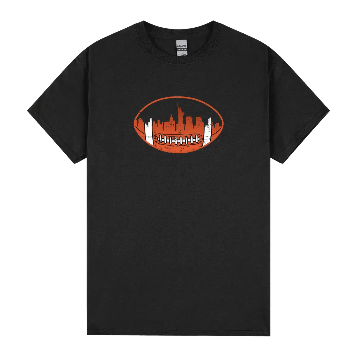 Downtown New York City Skyline Rugby Ball