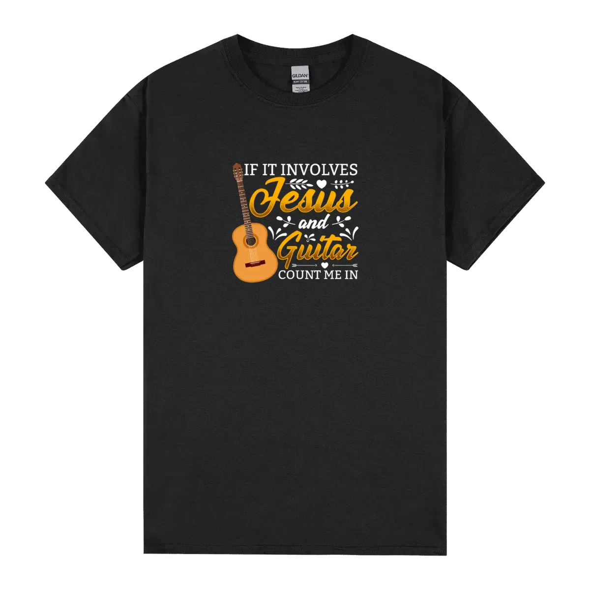 Jesus Acoustic Guitar Player Christ Music Lover