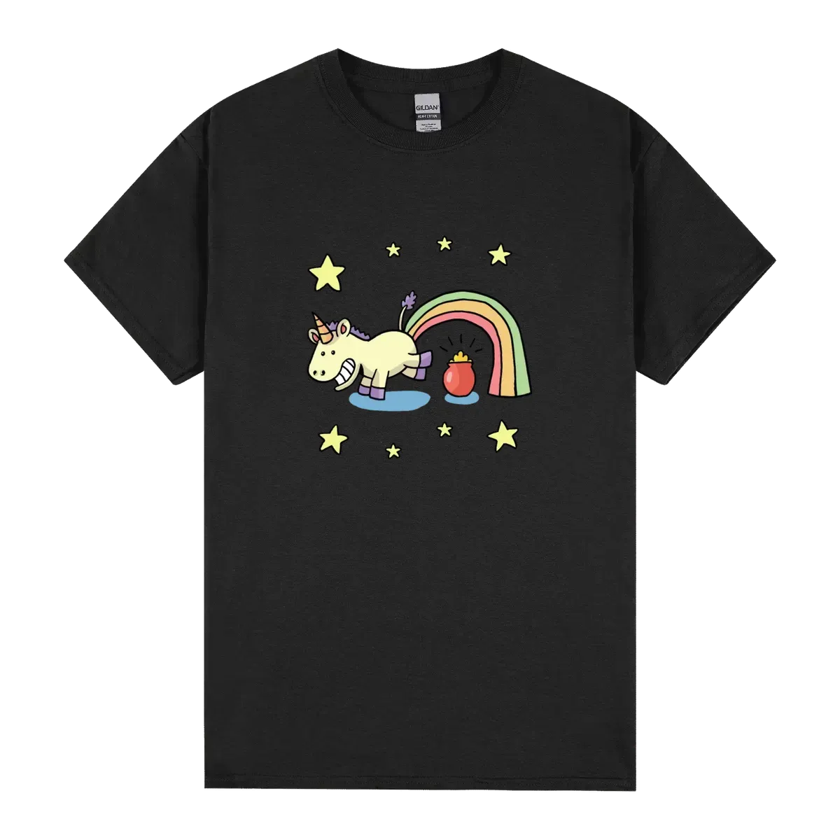 Unicorn Rainbow And A Pot Of Gold