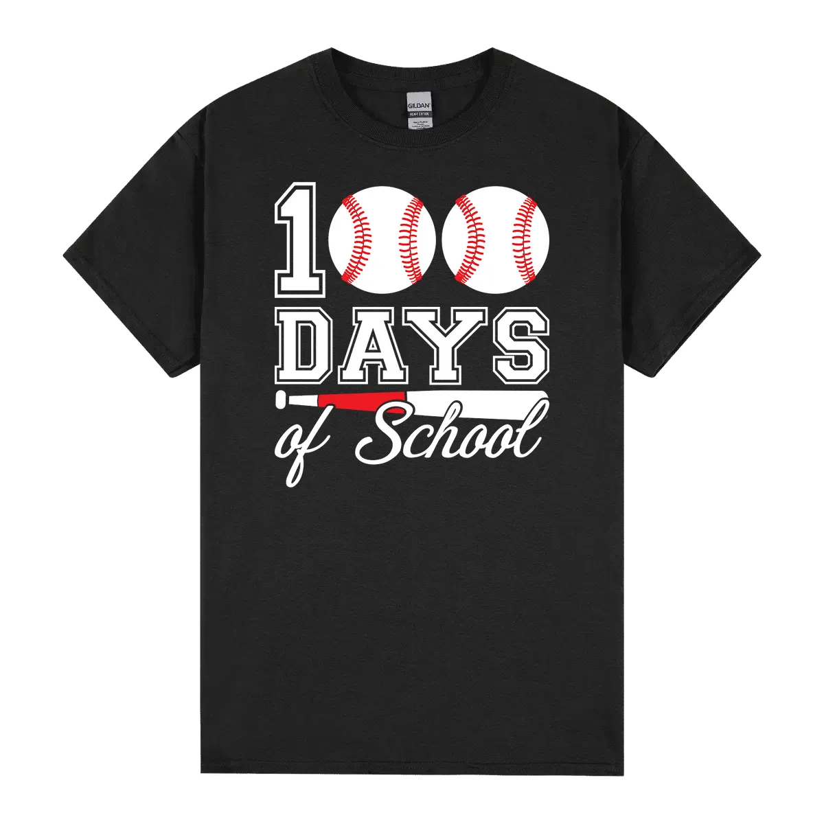 100 Days Of School For 100th Day Baseball Student Or Teacher