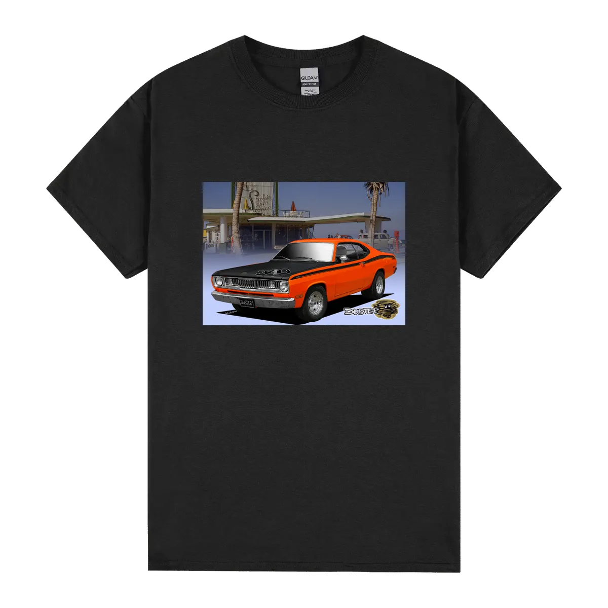 1970 74 Duster Poster Orange 3