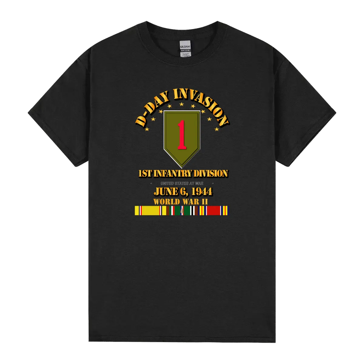 1st Infantry Div D Day W Svc Ribbons