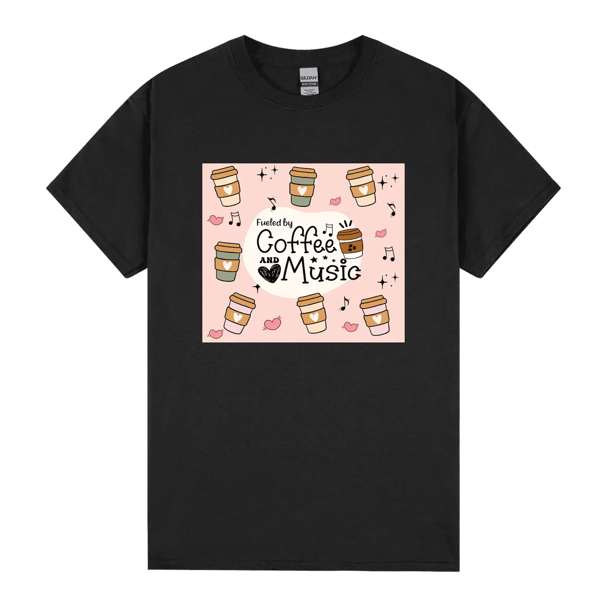 20 Oz Skinny Fueled By Coffee And Music Tumbler