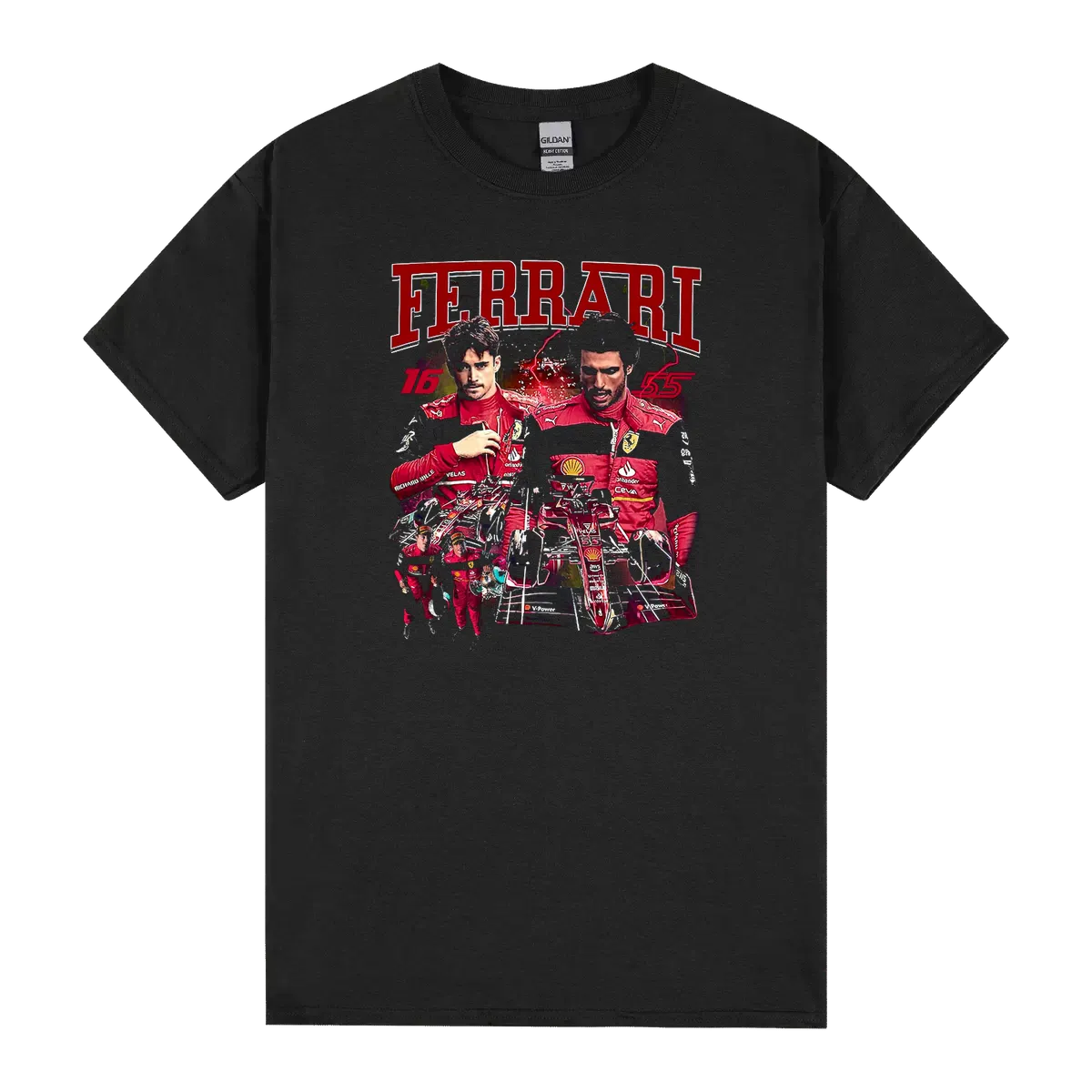 Charles Leclerc Carlos Sainz Racing 90s Vintage Formula 1