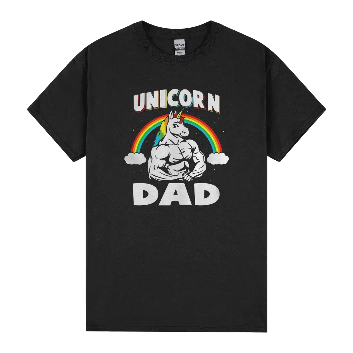 Mens Unicorn Dad T Rainbow Unicorns Gift