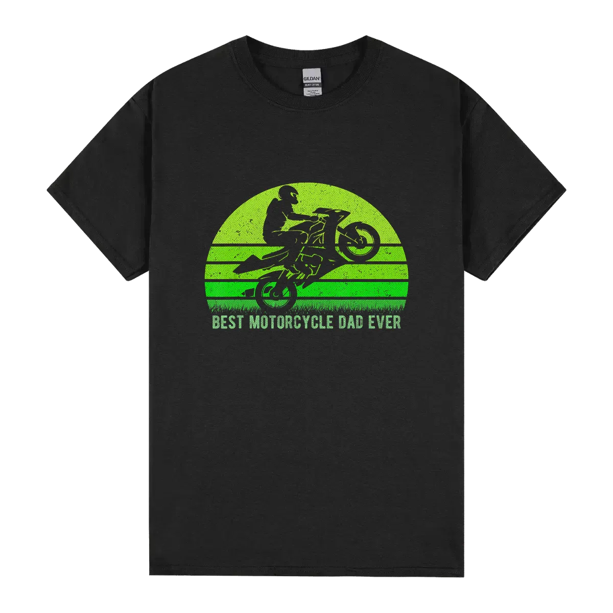 Mens Vintage Retro Best Motorcycle Dirt Bike Dad Ever Fathers Day