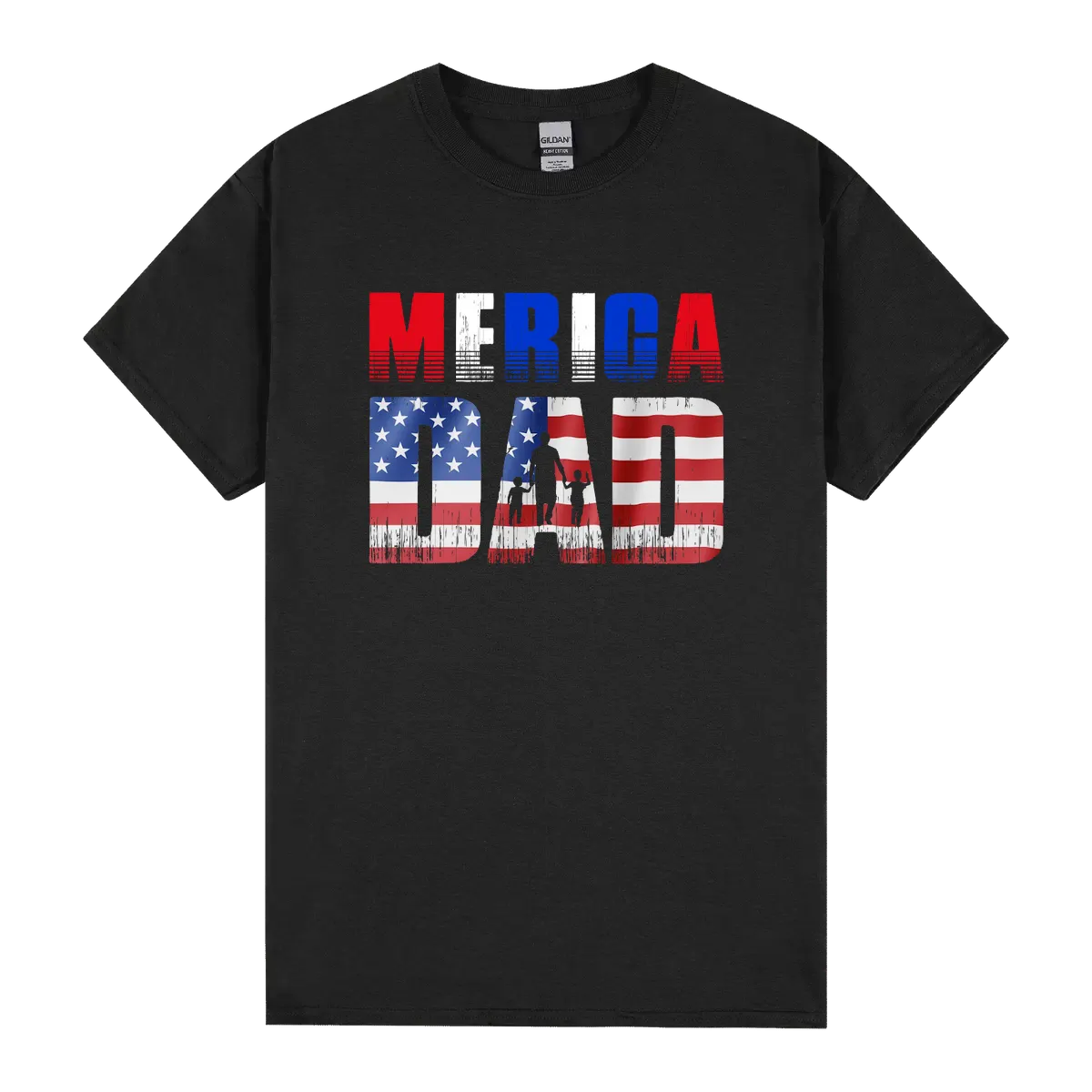 Merica Dad 4th July Graphic