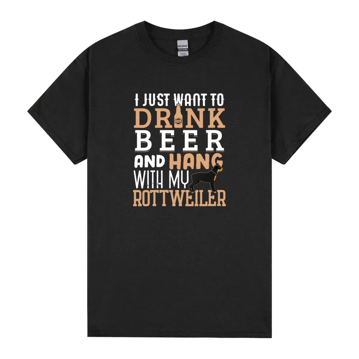 Rottweiler Dad Funny Fathers Day Rottie Dog Beer