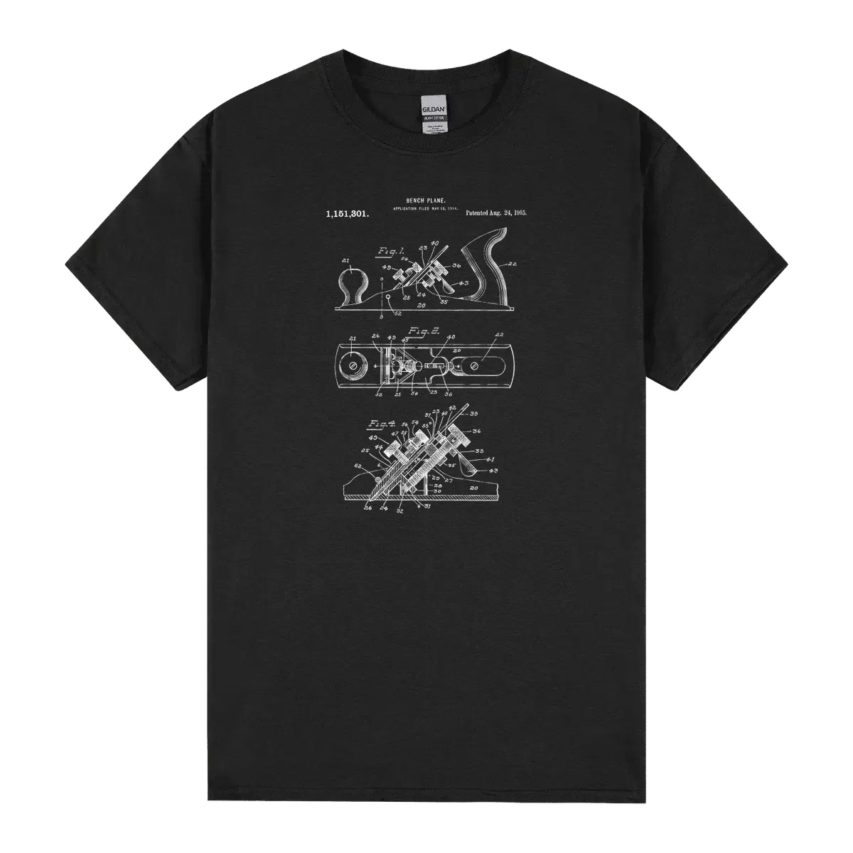 Vintage Hand Wood Plane Premium Carpentry Tools Tee