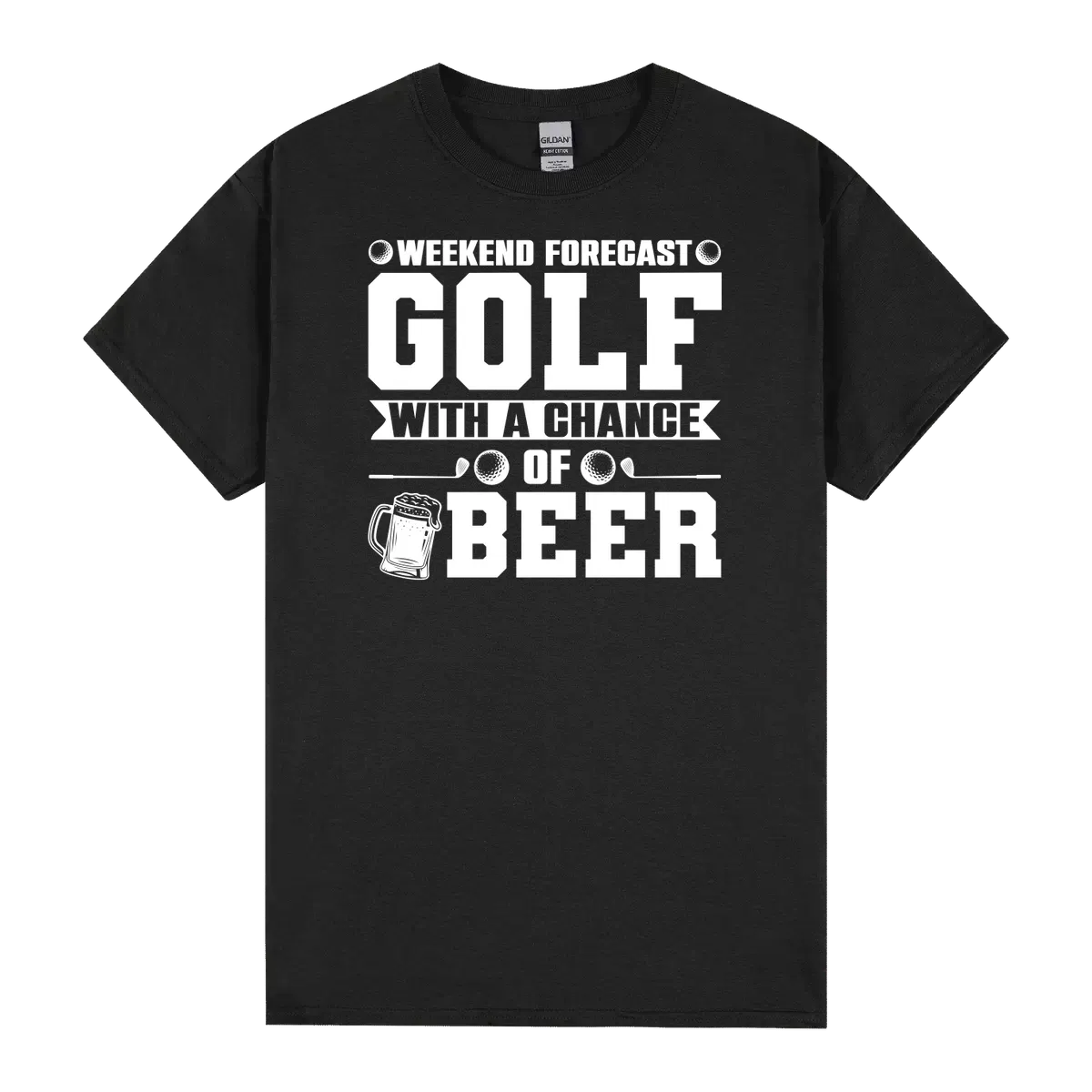 Weekend Forecast Golf With A Chance Of Beer T Design 2