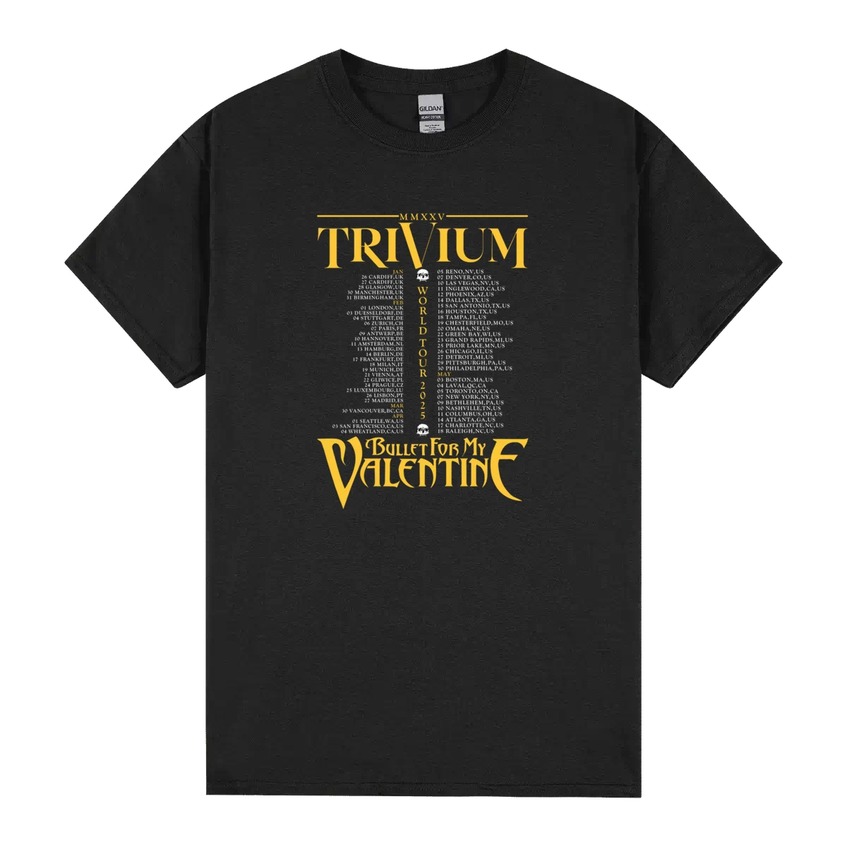 Sale Limited Time The Poisoned Ascendancy Tour 2025 Trivium X Bullet For My Valentine 2 Side