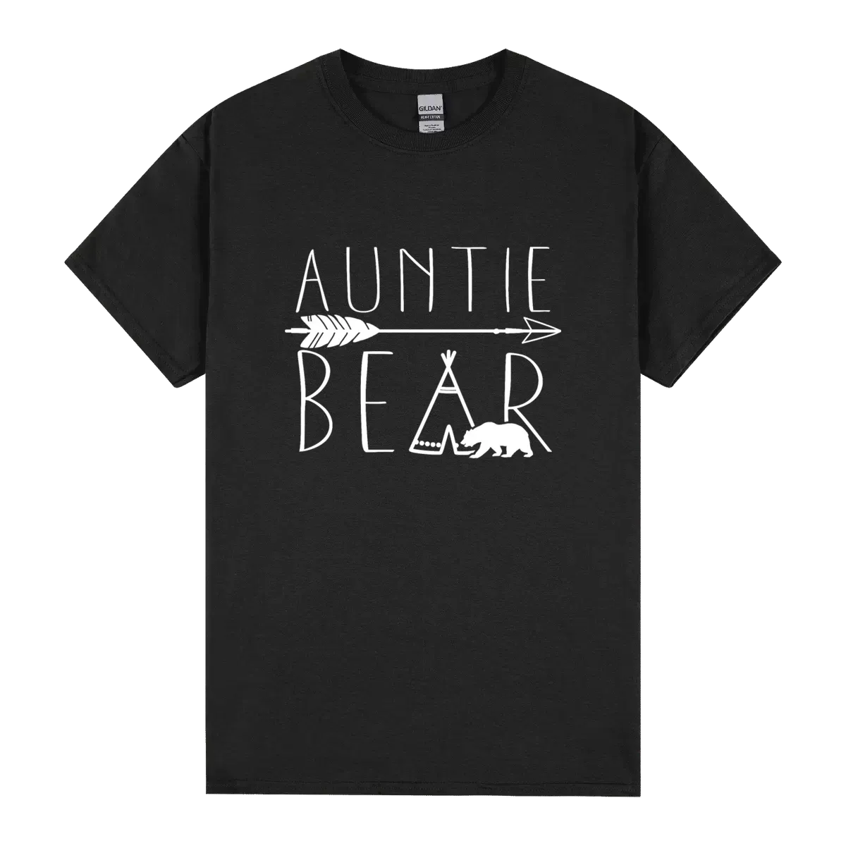 Auntie Bear Tipi Tent Gift For Aunt Fitted Scoop