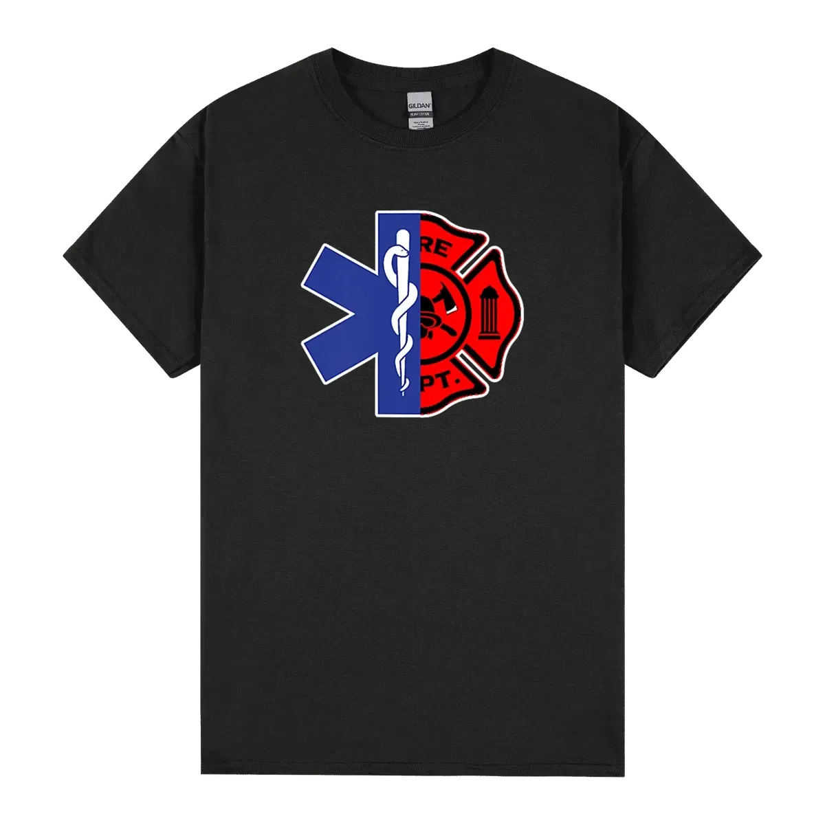 Emt Firefighter Shirt Firefighter Two Sided Ems
