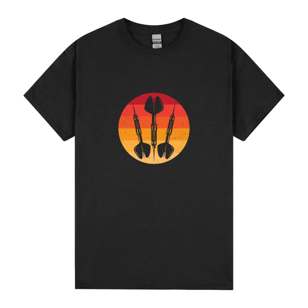 Retro Darts Sunset Arrows Dart Board Player Team