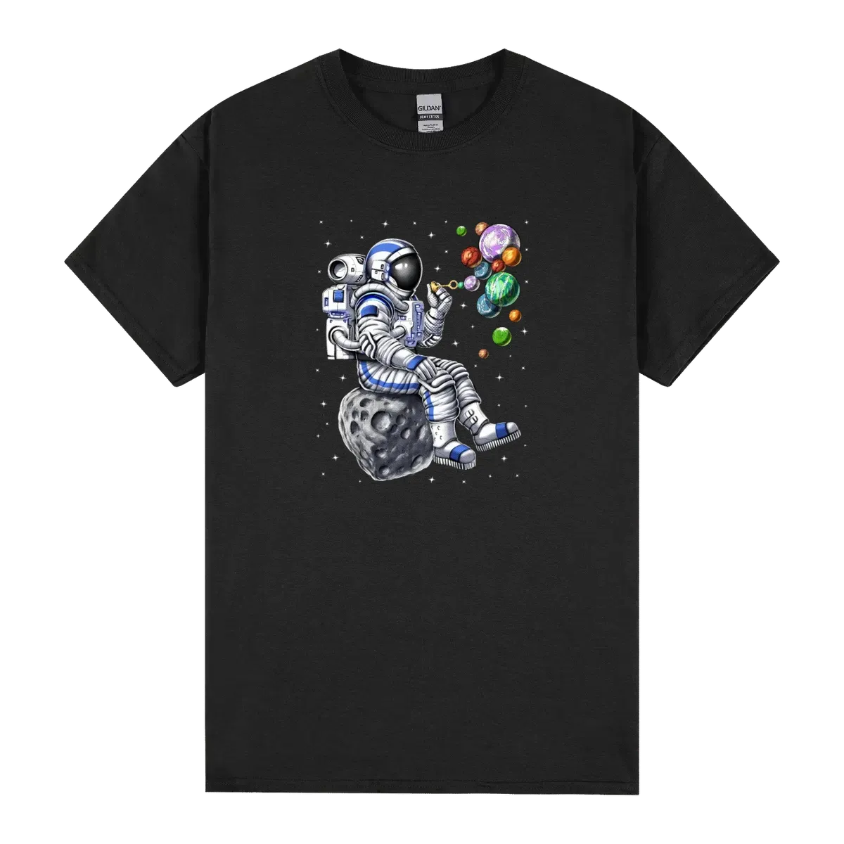 Astronaut Blowing Bubbles