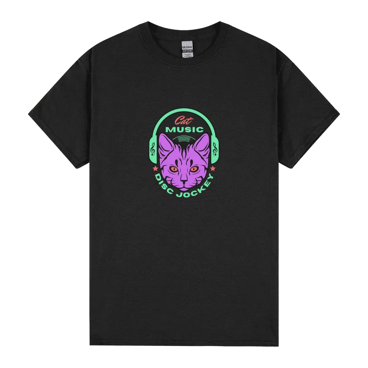 Cat Dj Headphones Music Lover Design