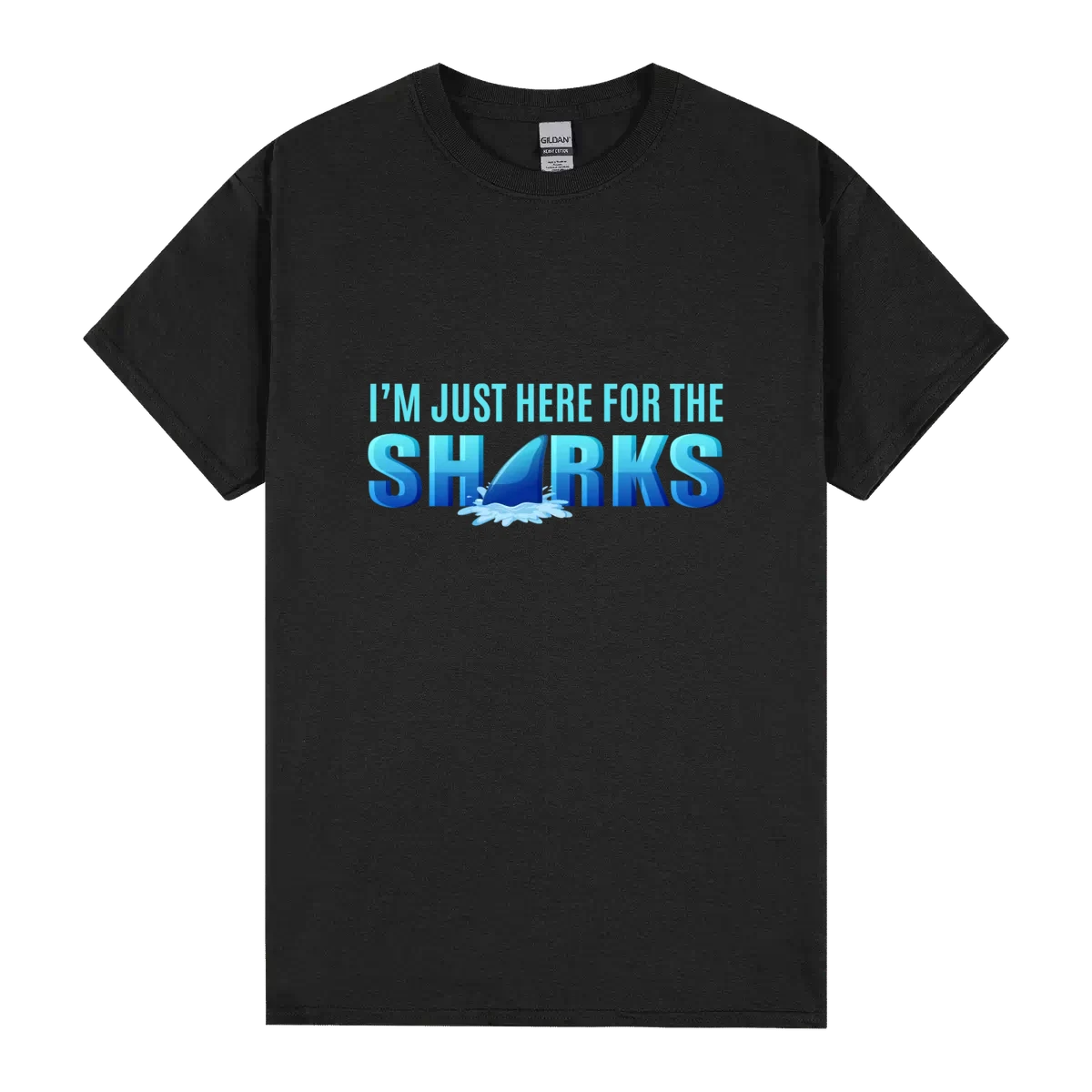 Im Just Here For The Sharks Kids Girls Boys Shark
