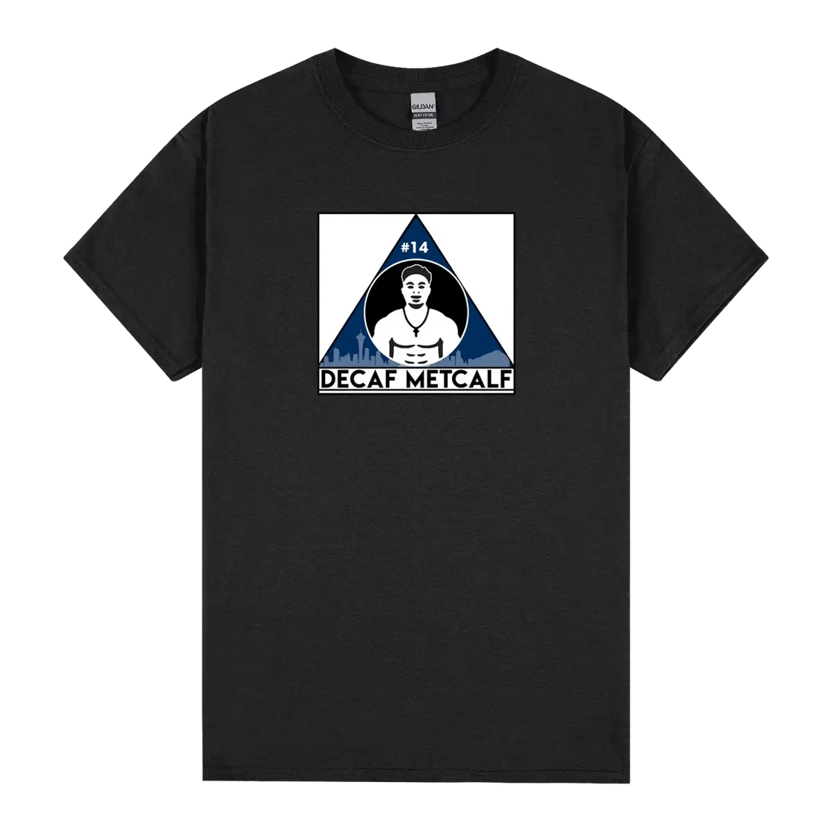 Decaf Metcalf Dk Seattle Football Coffee Brand Logo Mashup