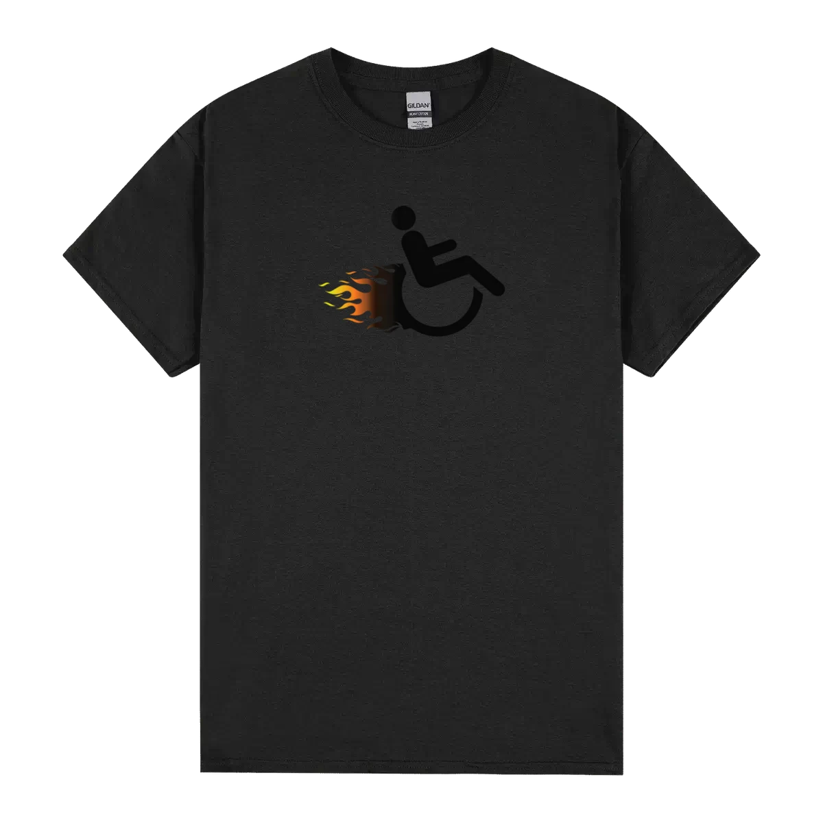 Flaming Wheel Chair Fast Disability